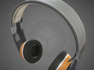 Headphone from Sennheiser Urbanite Low-poly 3D model