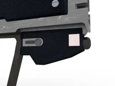 Space Pistols Low-poly 3D model