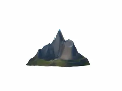 Mount Kailas Is A Sacred Peak In The Himalayas 3d Render 3D model