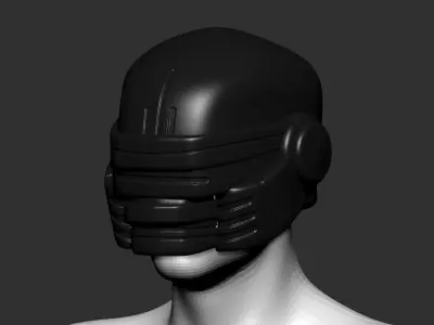 helmet high poly sculpt 3d printable 3D model 3D model