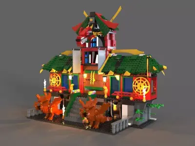 Lego ninja refuge 3D model