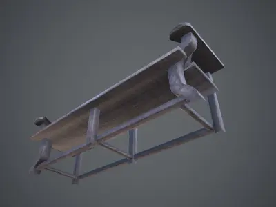 Original Bench Low-poly 3D model