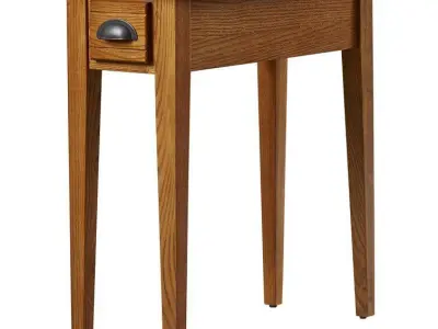 Wilfredo Wood End Table 3D model