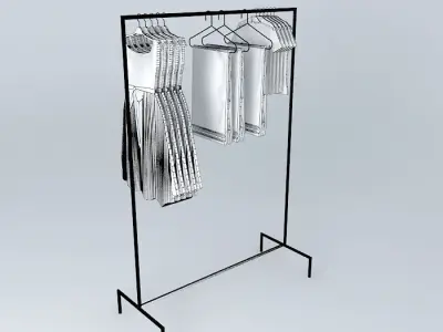 floor macaw with clothes Free 3D model