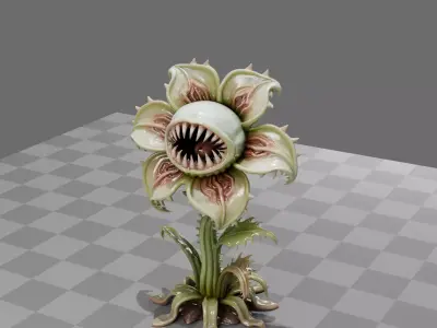 Alien Plant Carnivore 3D model