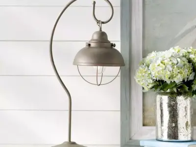 Wellfleet Mediaval Copper Arched Table Lamp Light 3D model