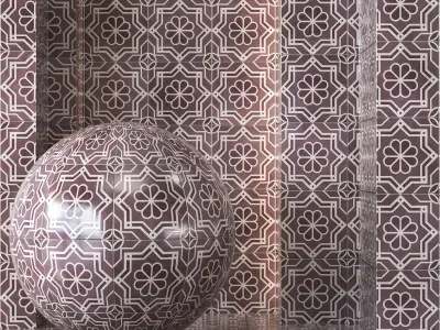 Morocco Tile Texture 4K - Seamless - 4 Color Texture purchase