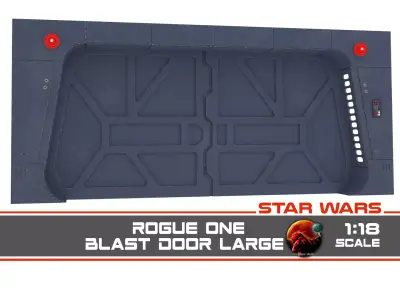 Scarif Blast Door Large 1-18 scale Kenner Hasbro 3D print model