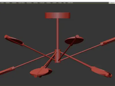 PACE pendant Low-poly 3D model