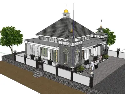 Architecture-Religion-God-Culture-Temple -0238 3D model