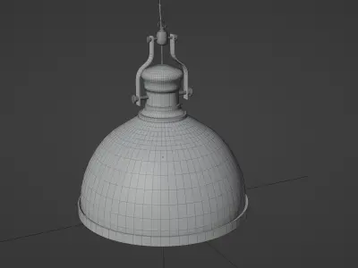 Industrial ceiling Lamp - 2k textures  3D model purchase