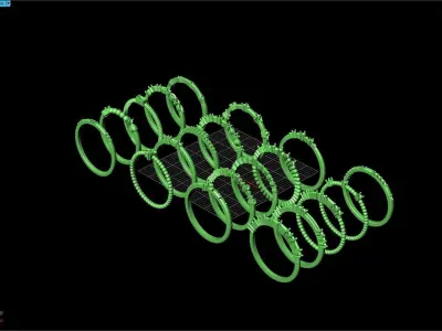 Beautiful pack of light rings Free 3D print model