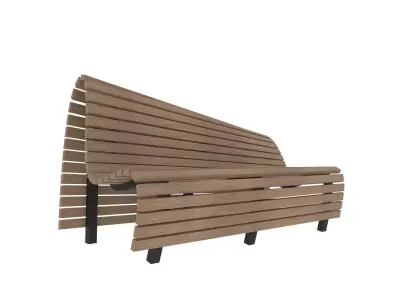 Park Sitting Bench 3D model