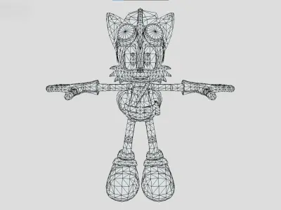 Tails Xmas - Sonic Dash 2 - Sonic Boom - Sonic The Hedgehog Low-poly 3D model