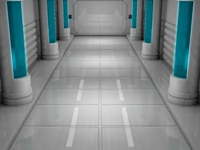 Sci Fi Interior 3D model