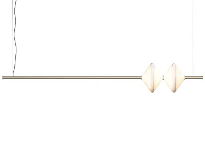 Ridgely Studio Works Gem Linear Pendant Lamps 3D model