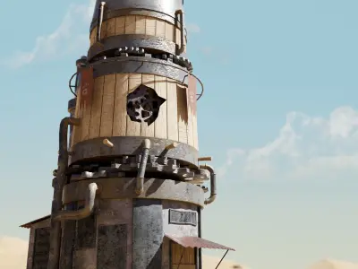 Sci-fi Observatory 3D model