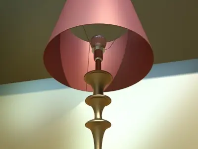 Modern Floor Lamp 08 Lunette 3D model