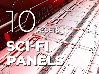SCI-FI FLOOR PANELS VOL 02 3D model