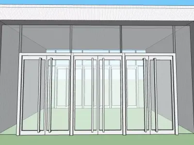 entrance glass sketchup model 3D model