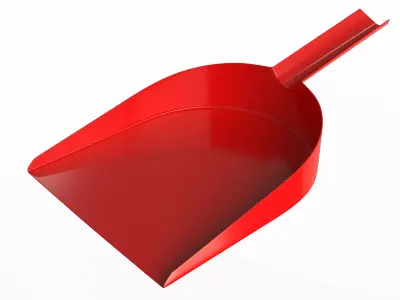 Dustpan shovel Low-poly 3D model