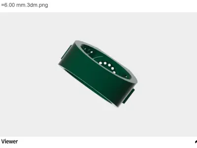 Men Ring with an Asscher Cut Center Stone  3D print model