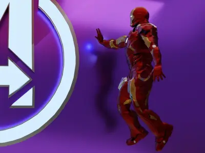 Iron Man Low-poly 3D model