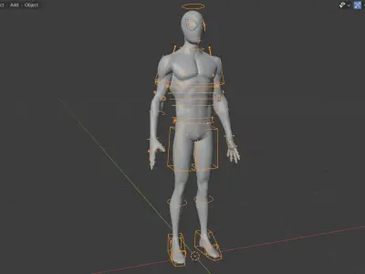 Spider verse SpiderMan suit rigged 3D model