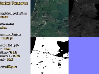 Amsterdam Netherlands City Landscape 3D Model 3D model