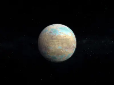 Alien Planet 10 Low-poly 3D model