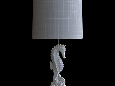 Seahorse Table Lamp 3D model