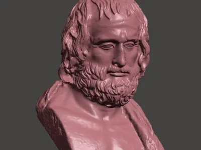 Protagoras Bust 3d  printing 3D print model