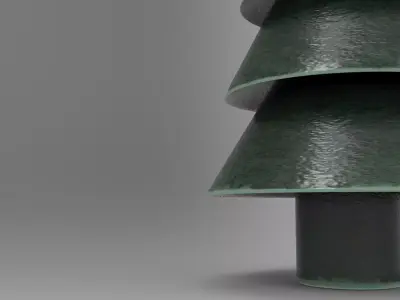 Huu Christmas Tree Low-poly 3D model