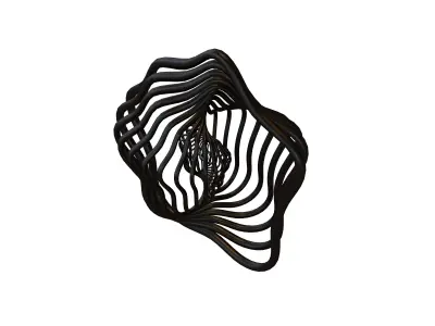 Abstract Sphere v9 003 Low-poly 3D model