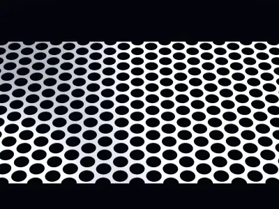 Perforated panel with 58 percent opening 25O103 3D model