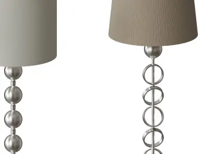 floor lamp set 02 3D model