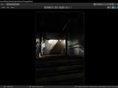 Subway Passage Project 3D model