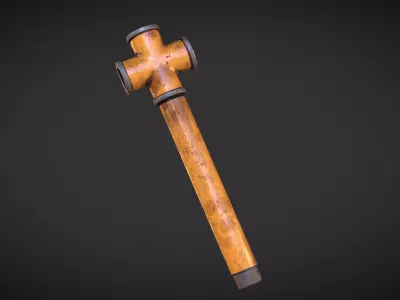 Iron Pipe Melee Low-poly 3D model