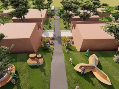 Outdoor landscape design  3D model