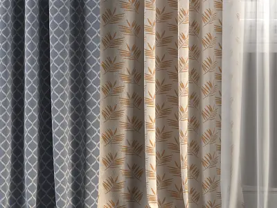 Curtain Set 206 3D model