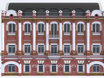 Modern and Italian Renaissance residential building 7 3D model