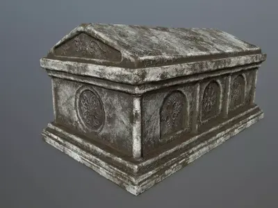 tomb 1 Low-poly 3D model purchase