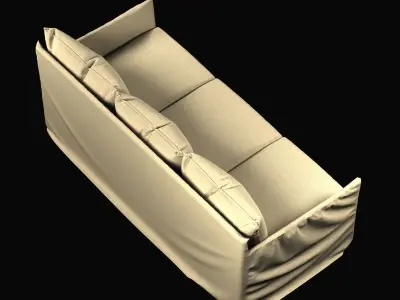 walker zabriskie furniture Cypress Outdoor Slipcovered Sofa 3D model