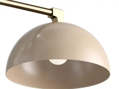 Glaze Linear Chandelier Low-poly 3D model