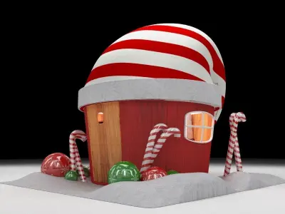 The house of Santa Clause 3D model