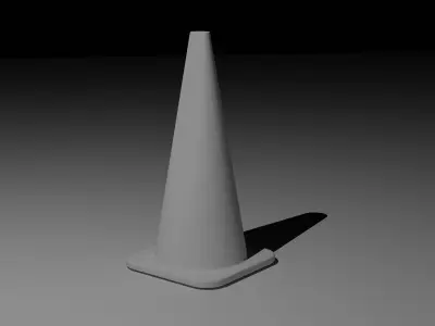 High-Quality Traffic Cone 3D Model  Low-poly 3D model