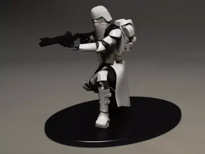 star wars 3d printable clone Galactic Marine Pose 1 3D print model