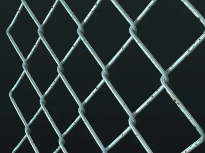 Mesh Link Fence Element 3D model