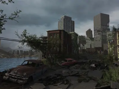 Post-apocalyptic Abandoned City - New York  3D model