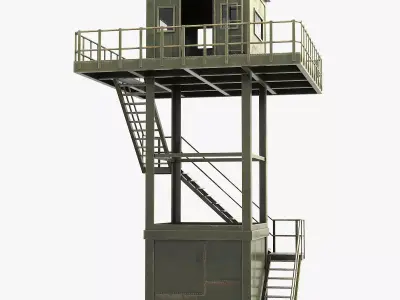 Watchtowers v4 Low-poly 3D model